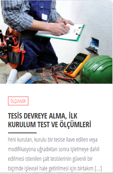 tesis devreye alma